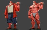 abs anthro asian_clothing biceps body_hair chest_hair clothed clothing east_asian_clothing fundoshi fur japanese_clothing male muscular muscular_anthro muscular_male muscular_thighs nipples obliques pecs red_body red_fur solo underwear vein veiny_muscles justgruff the_boy_and_the_beast kumatetsu bear mammal 3d_(artwork) digital_media_(artwork) hi_res