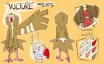 4_fingers 4_toes >:| anisodactyl anthro athletic athletic_anthro athletic_male avian_feet beak biped black_markings brown_body brown_clothing brown_feathers brown_mane claws clothed clothing color_swatch countershade_face countershade_torso countershading digitigrade feather_tuft feathers featureless_crotch feet fingers front_view frown gender_symbol grey_beak head_crest head_tuft jacket jewelry long_neck male male_symbol mane markings multicolored_beak multicolored_body multicolored_clothing multicolored_feathers multiple_poses neck_tuft necklace nude open_clothing open_jacket open_topwear orange_background pink_beak pink_body pink_countershading pink_skin pose rear_view red_beak red_clothing red_eyes red_shirt red_topwear reverse_countershading scutes shirt side_view simple_background solo spiked_tail spikes spikes_(anatomy) standing stripes symbol tail tail_feathers tail_tuft talons tan_body tan_countershading tan_feathers tan_stripes text toes topwear tuft winged_arms wings kingraspizdyay vulture_(kingraspizdyay) accipitrid accipitriform avian bird old_world_vulture vulture white-headed_vulture 2015 character_name digital_media_(artwork) english_text full-length_portrait headshot_portrait model_sheet portrait