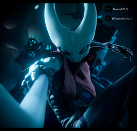 action_pose anthro black_body bone clothing female legwear melee_weapon muscular muscular_thighs polearm pose skull skull_head solo spear thigh_highs warrior weapon teemoty ghost0fonyx_(modeler) hollow_knight_(franchise) team_cherry hornet_(hollow_knight) arthropod 3d_(artwork) absurd_res digital_media_(artwork) hi_res