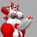 anthro azurirr34 big_butt big_penis butt genitals gynomorph huge_butt huge_penis intersex minty_(azurirr34) penis solo roblox bovid bovine cattle mammal 1:1 animated digital_media_(artwork) no_sound shaded short_playtime soft_shading webm