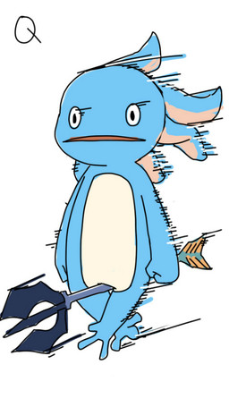 anthro featureless_chest featureless_crotch melee_weapon polearm simple_background solo trident walking weapon white_background wind manmosu_marimo league_of_legends riot_games tencent fizz_(lol) aquatic fish yordle 9:16 digital_media_(artwork) flat_colors full-length_portrait portrait