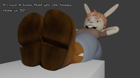 anthro boots clothing dialogue feet female foot_fetish footwear fur relaxing shoes solo tan_body tan_fur text colonthreeguy unsavory_stash blender_(copyright) louanne_(unsavory_stash) lagomorph leporid mammal rabbit 16:9 3d_(artwork) blender_(artwork) blender_cycles_(artwork) digital_media_(artwork) english_text hi_res widescreen