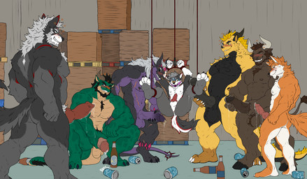 abs age_difference alcohol animal_genitalia animal_penis anthro anthro_on_anthro balls barazoku bdsm beard beer beverage big_dom_small_sub big_penis black_body black_fur bodily_fluids body_hair bondage bottle bound brown_body brown_fur brown_hair brute_the_dragon bubble butt can canine_genitalia canine_penis chest_hair claws container cum dominant dominant_male drunk drunk_bubble ejaculation equine_genitalia equine_penis facial_hair facial_markings facial_piercing father_dom_son_sub forehead_markings fur genital_fluids genitals green_body green_scales grey_body grey_fur grey_hair group hair head_markings horn huge_penis humanoid_genitalia humanoid_penis larger_male male male/male markings mature_male muscular muscular_anthro muscular_male nipples nude older_male orange_body orange_fur pecs penis piercing precum purple_body purple_scales red_body red_fur scales size_difference slightly_chubby smaller_male submissive submissive_male substance_intoxication tail vein veiny_penis white_body white_fur yellow_body yellow_fur younger_male hunterramirez mythology damon_(karlwolf) dergun feran_blackridge karl_(karlwolf) bovid bovine canid canine canis cattle dragon fox mammal mythological_creature mythological_scalie scalie wolf father_(lore) father_and_child_(lore) father_and_son_(lore) parent_(lore) parent_and_child_(lore) parent_and_son_(lore) son_(lore)