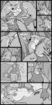 1:2 absurd_res all_fours angry angry_sex anthro areola big_breasts bodily_fluids bottomless breasts clamp_(lagotrope) clothed clothing comic cum cum_in_pussy cum_inside doggystyle english_text erection female forced from_behind_position from_front_position genital_fluids genitals gnoll grasswind group hand_on_breast hate_sex hi_res hyena inside lagotrope leaf_(lagotrope) lying male male/female mammal matron missionary_position moan monochrome nipples nude on_back partially_clothed penis pussy rape sex tent text vaginal_fluids