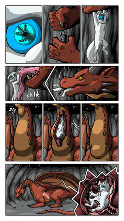 ambiguous_gender animal_genitalia animal_penis anthro armor blue_eyes bodily_fluids canine_genitalia canine_penis cave claws close-up digestion_implied duo esophagus facial_scar feral finger_claws fur genitals horn inside_mouth inside_stomach internal interspecies licking male male/ambiguous medieval_armor neck_bulge nude onomatopoeia oral_vore penis red_body red_scales saliva saliva_on_tongue saliva_string scales scar size_difference sound_effects swallowing text toe_claws tongue tongue_out vore white_body white_fur wings worried yellow_eyes theocrox mythology theo_crox canid canine dragon fox mammal marble_fox mythological_creature mythological_scalie red_fox reptile scalie true_fox 9:16 comic digital_drawing_(artwork) digital_media_(artwork) hi_res