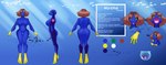 2022 4_fingers absurd_res acanthurid anthro aquarium belly blue_back blue_background blue_belly blue_body blue_breasts blue_head blue_legs blue_neck blue_scales breasts brown_hair character_name chibi color_swatch conditional_dnp featureless_breasts featureless_crotch feet female female_anthro fin fin_feet fingers fish fish_bowl green_eyes hair height hi_res information information_box marine measure measurements membrane_(anatomy) model_sheet mycha_(seaf) nude pink_insides pink_mouth purple_blanket regal_tang scales silhouette simple_background sleeping solo species_name text toes underwater uniquesoul1600 vivarium water webbed_feet yellow_body yellow_feet yellow_hands yellow_scales