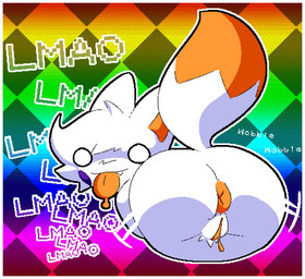 anthro anus big_butt border butt dipstick_tail empty_eyes female fur genitals looking_at_viewer looking_back looking_back_at_viewer making_faces markings nude_anthro orange_anus orange_body orange_fur orange_tongue puffy_anus rear_view rosy_cheeks snaggle_tooth solo tail tail_markings taunting teasing text tongue tongue_out vulva white_body white_border white_eyes white_fur wide_hips breakcoreyuri five_nights_at_freddy's five_nights_at_freddy's_world five_nights_at_frickbear's five_nights_at_frickbear's_(series) five_nights_at_frickbear's_3 scottgames lolbit_(fnaf) lolbit_(frickbear's) canid canine fox mammal 2026 colored digital_drawing_(artwork) digital_media_(artwork) shaded