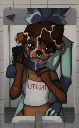abuse anthro asphyxiation bathroom bodily_fluids choking crying cum cum_on_face duo ear_piercing ear_ring facial_piercing forced genital_fluids male male/male nose_piercing nose_ring piercing rape ring_piercing selfie sex tears text marsminer delta_(570rm) keith_(marsminer) mammal mustelid otter 2023 english_text hi_res