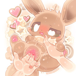 bestiality big_ears blush blush_lines bodily_fluids brown_body brown_eyes brown_fur clitoris cookie drooling duo fangs female feral feral_penetrated fingering first_person_view food fur genital_fluids genitals heart_eyes heart_symbol holding_another holding_feral human_on_feral human_penetrating human_penetrating_feral human_pov interspecies looking_pleasured navel neck_tuft open_mouth paw_on_hand pawpads paws penetrating_pov penetration pink_pawpads pov_hands saliva sex small_nose spread_legs spreading tail teeth tuft vaginal vaginal_fingering vaginal_fluids vaginal_penetration vulva waruwaru0205 nintendo pokemon eevee generation_1_pokemon human mammal pokemon_(species) 1:1 2025 colored digital_drawing_(artwork) digital_media_(artwork) hi_res pastel_theme