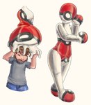 anthro bound clothing encasement latex latex_clothing latex_skinsuit male null_bulge pokeball rubber_clothing simple_background skinsuit solo squish tight_clothing transformation stormdragonblue nintendo pokemon animate_inanimate human living_latex mammal 2020 absurd_res digital_drawing_(artwork) digital_media_(artwork) hi_res