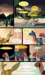 absurd_res boat comic desert dinosaur dragon dragonscape drekir dromaeosaurid english_text female feral forl_(thepatchedragon) group hi_res male morning mythological_creature mythological_scalie mythology oli_(thepatchedragon) plant post-apocalyptic ralan_(thepatchedragon) reptile river ruins sad scalie text thepatchedragon theropod tree tribal tribal_clothing trio vehicle watercraft