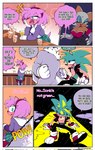 alcohol anthro bar bar_stool beverage black_border border comic_panel dialogue drunk female fight furniture group male pink_ears pink_face pink_head pink_quills pink_tail simple_background speech_bubble stool substance_intoxication tail text white_background quavernsfw sega sonic_the_hedgehog_(series) sonic_underground amy_rose manic_the_hedgehog rouge_the_bat bat eulipotyphlan hedgehog mammal 2024 colored comic english_text hi_res