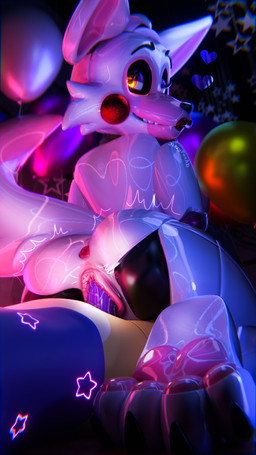 4_toes anthro anthro_on_anthro anthro_on_bottom anthro_on_top anthro_penetrated anthro_penetrating anthro_penetrating_anthro anus balloon black_eyelids blurred_background bodily_fluids bottomless bottomless_anthro bottomless_male butt clothed clothing duo erection eyelashes faceless_anthro faceless_character faceless_male feet female female_on_top female_penetrated genital_fluids genitals glistening glistening_body glowing glowing_eyes inflatable inside lips looking_at_viewer looking_back looking_back_at_viewer lying machine male male/female male_on_bottom male_penetrating male_penetrating_female naughty_face on_back on_bottom on_top open_clothing open_topwear open_vest pawpads penetration penile penile_penetration penis penis_in_vagina pink_pawpads pink_vulva plump_labia puffy_anus purple_clothing purple_penis purple_topwear purple_vest raised_tail red_anus red_lips reverse_cowgirl_position sex shaking sharp_teeth smile smiling_at_viewer star_print tail teeth toes topwear trembling vaginal vaginal_fluids vaginal_fluids_on_penis vaginal_fluids_on_vulva vaginal_penetration vest vulva white_body wide_hips yellow_body jizzyfox jizzyfox_(modeler) five_nights_at_freddy's five_nights_at_freddy's:_help_wanted five_nights_at_freddy's_2 scottgames glitchtrap mangle_(fnaf) animatronic canid canine fox mammal robot robot_anthro 2026 3d_(artwork) chromatic_aberration digital_media_(artwork) hi_res