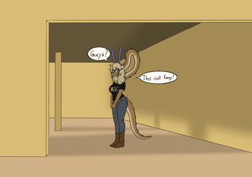 anthro black_clothing black_shirt black_t-shirt black_topwear blonde_hair bodily_fluids boots bottomwear breasts brown_body brown_boots brown_clothing brown_footwear brown_scales clothing curvy_figure denim denim_bottomwear denim_clothing detailed_background dialogue eyelashes fake_ears female footwear freckled_face freckles hair jeans light_body light_scales liminal_spaces long_neck long_tail looking_at_viewer multicolored_body multicolored_scales neck_spikes open_mouth pants scales shirt shoes snout solo spiked_tail spikes spikes_(anatomy) t-shirt tail tears tears_of_fear text thick_thighs topwear two_tone_body two_tone_scales voluptuous voluptuous_anthro voluptuous_female wide_hipped_anthro wide_hipped_female wide_hips yellow_eyes stegobutler cavemanon_studios glitch_productions snoot_game the_amazing_digital_circus the_backrooms fan_character lottie_(stegobutler) brachiosaurid brachiosaurus dinosaur macronarian prehistoric_species reptile saurischian sauropod sauropodomorph scalie 2026 digital_drawing_(artwork) digital_media_(artwork) english_text hi_res