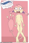 ambiguous_gender anthro anthrofied bedroom_eyes biped blue_body blush breasts countershade_torso countershading duo female feral flat_chested fur genitals heart_symbol innie_pussy narrowed_eyes navel nipples nude open_mouth pink_body pink_fur pink_nose pussy seductive small_breasts worried fuf hot_skitty_on_wailord_action nintendo pokemon felid feline generation_3_pokemon mammal pokemon_(species) skitty wailord 2:3 hi_res meme