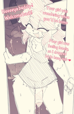 after_sex anthro anthro_on_anthro anus balls big_penis bodily_fluids bottomless butt casual_sex caught_in_the_act clothed clothing cuckold cum cum_everywhere cum_in_vagina cum_inside cum_on_penis dialogue erection female female_anthro foreskin genital_fluids genitals hair happy heart_after_text heart_reaction heart_symbol humanoid_genitalia humanoid_penis infidelity leaking_cum leaking_vagina looking_at_viewer male male/female male_anthro male_focus messy nude offscreen_character open_mouth partially_retracted_foreskin penis pink_hair presenting presenting_hindquarters sex simple_background small_waist smile smiling_at_viewer solo_focus sweat sweatdrop talking_to_viewer text topwear topwear_only wide_hips kurus shiori_(kurus) domestic_cat felid feline felis mammal artist_name colored digital_drawing_(artwork) digital_media_(artwork) english_text hi_res shaded signature sketch