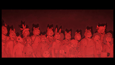 5_fingers accessory anthro biped bottomwear bow_ribbon buckle cape clothed clothing crop_top ear_piercing ear_ring eyebrows eyelashes eyewear fingers floppy_ears glasses group hair hair_accessory hair_bow hair_over_eyes hair_ribbon horn humanoid_hands large_group looking_at_viewer machine mascot mostly_nude narrowed_eyes necktie necktie_only nude open_mouth pants piercing ribbons ring_piercing round_glasses shadow shirt shocked shorts standing tank_top topless topwear underwear wearing_glasses whiskers artdecade adastra adastra_(series) build_tiger e621 echo_project furaffinity morenatsu my_new_character mythology sabrina_online stay_up_late amicus_(adastra) build_tiger_(character) dragoneer_(character) dumbwhore_(redic-nomad) esix fender ian_(braeburned) my_new_character_(phillip-banks) red_(glopossum) sabrina_(sabrina_online) thom_(mongreldog) torahiko_(morenatsu) avian bent bovid bovine canid canine canis cat_robot cattle domestic_cat domestic_dog domestic_ferret domestic_rabbit dragon european_rabbit felid feline felis fox hare highland_cattle lagomorph leporid lop_rabbit mammal mephitid mouse murasadramon murid murine mustelid musteline mythological_creature mythological_scalie oryctolagus pantherine rabbit rat red_fox robot robot_anthro rodent scalie skunk species_request tiger true_fox true_musteline weasel wolf 2025 character_request digital_drawing_(artwork) digital_media_(artwork) hi_res letterbox monochrome restricted_palette watermark nonbinary_(lore) trans_(lore) trans_man_(lore) trans_woman_(lore)