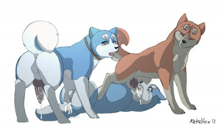 2013 balls canine cum cum_inside dog erection feral gay ginga_densetsu_weed incest joe male mammal metalfox oral oral_penetration penis weed_(character) yukimura
Rating: Explicit
Score: 16
User: IDBW
Date: October 31, 2013