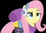 bag blue_eyes clothing earmuffs eyebrows female feral frown hair horn long_hair pink_hair raised_eyebrow scarf simple_background solo transparent_background unimpressed vector winter_outfit yellow_body dashiesparkle friendship_is_magic hasbro my_little_pony mythology fluttershy_(mlp) equid equine mammal mythological_creature mythological_equine unicorn 2016 absurd_res alpha_channel hi_res