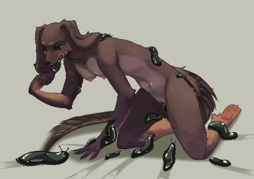 anthro bestiality bodily_fluids breasts crying drooling female feral floppy_ears fluffy fluffy_tail forced forced_oral forced_vaginal furless_belly furless_breasts group infestation oral oral_penetration parasite penetration rape saliva sex small_breasts tail tears unbirthing vaginal vaginal_penetration vore nchprous bloodborne fromsoftware sony_corporation sony_interactive_entertainment angel_shadow augur_of_ebrietas canid canine canis dachshund domestic_dog gastropod hunting_dog long-haired_dachshund mammal mollusk slug absurd_res hi_res