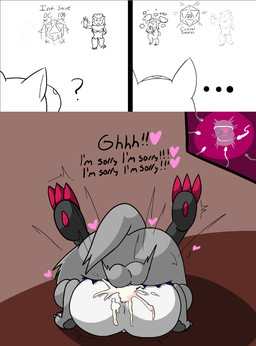 aggressive_fertilization anthro anthro_on_anthro balls big_balls bodily_fluids butt caught cum cum_in_vagina cum_inside dice ellipsis female forced from_front_position genital_fluids genitals heart_symbol impregnation male male/female mating_press ovum ovum_with_heart penetration penile penile_penetration penis_in_vagina question_mark rape sex sneaking sperm_cell text vaginal vaginal_penetration rayoshi_(artist) instant_loss_2koma nintendo pokemon zarx_(rayoshi) generation_5_pokemon pokemon_(species) zoroark comic english_text hi_res