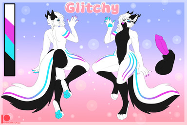 anthro male solo text glitchfemboy canid canine mammal 3:2 hi_res url