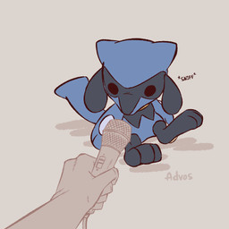 3_toes ambiguous_gender anthro biped black_eyes blue_body blue_fur blue_tail chibi disembodied_hand duo electronics feet front_view fur looking_at_object microphone nude nude_ambiguous nude_anthro simple_background sitting tail toes advos nintendo pokemon generation_4_pokemon human mammal pokemon_(species) riolu 1:1 2025 digital_drawing_(artwork) digital_media_(artwork) lol_comments