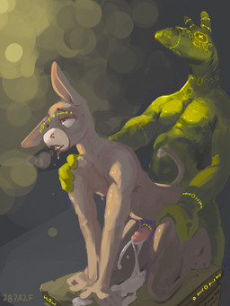 all_fours anal anal_orgasm anal_penetration anthro biped bodily_fluids cum cum_strand cum_while_penetrated cumshot duo ejaculation erection feet from_behind_position genital_fluids genitals half-closed_eyes hands-free humanoid_feet humanoid_genitalia humanoid_hands humanoid_penis male male/male male_anthro male_penetrated male_penetrating male_penetrating_male narrowed_eyes nude nude_anthro nude_male orgasm penetration penile penile_penetration penis penis_in_ass plantigrade sex simple_background standing_doggystyle sweat sweatdrop tail text three-quarter_view 7b7a2f equid equine mammal 2024 3:4 absurd_res artist_name digital_media_(artwork) digital_painting_(artwork) hi_res painting_(artwork)
