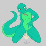 anthro bodily_fluids claws container cup drinking_glass female female_peeing genital_fluids genitals glass glass_container glass_cup nude peeing peeing_into_container peeing_into_cup pussy simple_background solo tongue urine urine_in_cup watersports wine_glass raveneevee codelizard lizard reptile scalie 1:1 absurd_res digital_media_(artwork) hi_res