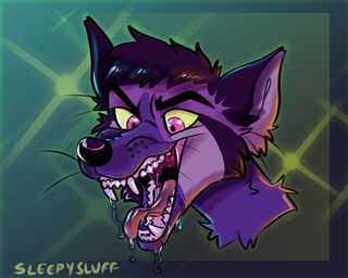 anthro bodily_fluids dripping drooling fangs hair male open_mouth saliva saliva_drip saliva_on_tongue simple_background smile solo teeth tongue tongue_out whiskers sleepysluff motyxof canid canine fox mammal red_fox silver_fox true_fox werecanid werecanine werecreature werefox 5:4 digital_media_(artwork)