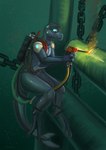 anthro detailed_background glistening machine male nude solo swimming tail underwater water welding welding_torch working rhaenjarr strake_(zermelane) android bottlenose_dolphin cetacean dolphin hybrid mammal marine oceanic_dolphin robot synth_(vader-san) toothed_whale 2022 absurd_res hi_res