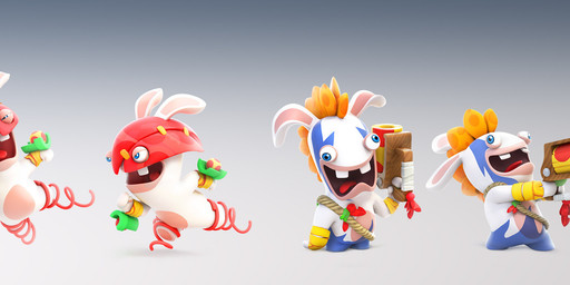 aiming_weapon anthro blonde_hair bodypaint buckteeth derp_eyes duo face_paint featureless_crotch featureless_legs fist fur furrowed_brow gradient_background grey_background gun hair holding_gun holding_object holding_ranged_weapon holding_weapon light long_ears male male_anthro midair mitten_hands mohawk multicolored_body noseless open_mouth open_smile pawpads ranged_weapon red_helmet red_tongue rope running shooting short_legs simple_background smile spring standing tan_body tan_inner_ear tan_pawpads tan_skin teeth tongue two_tone_body weapon white_body white_fur yellow_wristband thomas_veyrat mario_bros mario_plus_rabbids_kingdom_battle nintendo raving_rabbids rayman_(series) ubisoft garden_hopper_(mario_plus_rabbids) garden_ziggy_(mario_plus_rabbids) hopper_(mprkb) ziggy_(mario_plus_rabbids) lagomorph mammal rabbid 2017 3d_(artwork) adobe_photoshop_(artwork) autodesk_3ds_max_(artwork) autodesk_maya_(artwork) colored crossover digital_media_(artwork) english_description hi_res lighting multiple_scenes official_art shaded zbrush_(artwork)