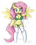 2014 anthro anthrofied blue_eyes blush bra breasts cleavage clothed clothing cutie_mark danmakuman equine female fluttershy_(mlp) friendship_is_magic fur hair long_hair looking_at_viewer mammal my_little_pony navel panties pegasus pink_hair sketch solo standing stockings underwear wide_hips wings yellow_fur
Rating: Safe
Score: 13
User: 2DUK
Date: April 19, 2014