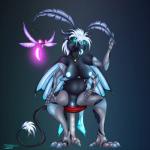 1:1 2019 antennae_(anatomy) anthro arthropod belly big_breasts bioluminescence breasts digital_media_(artwork) dragon drothdor duo fatchaos female fur genitals glowing glowtorb hair hi_res horn hybrid insect jewelry lepidopteran looking_at_viewer moth multi_arm multi_limb mythological_creature mythological_scalie mythology necklace nipples nude pussy scalie simple_background sitting slightly_chubby smile tail tongue wings