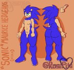 anthro balls big_butt blue_body blue_fur butt erection feet flaccid foreskin fur genitals green_eyes male nude penis solo rosepits sega sonic_the_hedgehog_(series) sonic_the_hedgehog eulipotyphlan hedgehog mammal hi_res model_sheet