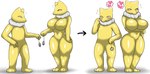 blush breasts directional_arrow duo featureless_breasts featureless_crotch female fingers fur heart_symbol holding_object intraspecies looking_at_another looking_away nude shadow speech_bubble standing thick_thighs white_body white_fur yellow_arms yellow_body yellow_fingers yellow_hands yellow_legs enigi09 nintendo pokemon generation_1_pokemon hypno_(pokemon) pokemon_(species) 2024 hi_res