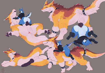 abdominal_bulge andromorph andromorph/male andromorph_anthro andromorph_penetrated animal_genitalia anthro anthro_on_feral anthro_penetrated anus balls bestiality bottomless clitoris clothed clothing duo erection feral feral_penetrating feral_penetrating_anthro fully_sheathed fur genitals grey_background humanoid_genitalia humanoid_penis humanoid_vulva hybrid_genitalia hybrid_penis intersex intersex/male intersex_anthro intersex_penetrated interspecies knot knotted_humanoid_penis knotted_penis large_penetration larger_feral larger_male male male_feral male_penetrating male_penetrating_andromorph male_penetrating_intersex medial_ring medial_ringed_humanoid_penis medial_ringed_hybrid_penis penetration penile penile_penetration penis reverse_piledriver_position riding riding_on_back sex sheath simple_background size_difference smaller_andromorph smaller_anthro smaller_intersex smaller_penetrated stretched_vagina top_hole vaginal vaginal_penetration vulva hartomiel mythology chrisk_(hartomiel) luis_(character) avian dragon furred_dragon furred_scalie mythological_creature mythological_scalie scalie absurd_res chromatic_aberration hi_res multiple_images