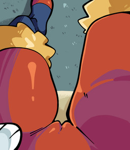 anthro blue_body bottomwear camel_toe chair clothing feet female female_anthro female_pov first_person_view fur furniture on_chair pants red_bottomwear red_clothing red_pants sitting sitting_on_chair solo yellow_body yellow_fur c0cobeanz nintendo pokemon cinderace generation_8_pokemon lagomorph mammal pokemon_(species) absurd_res hi_res