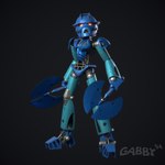 armor axe blue_body female glowing glowing_eyes gradient_background looking_at_viewer machine mask not_furry red_eyes silver_body simple_background solo gabby94 bionicle lego gali biomechanical humanoid robot robot_humanoid toa 1:1 3d_(artwork) better_version_at_paywall blender_(artwork) digital_media_(artwork) hi_res