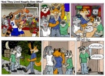 aiden_harris anthro basketball becky_mooney canid canine canis closet_coon colin_young comic detailed_background dialogue english_text female food fox group inside leafdog male mammal moon night outside pizza procyonid raccoon red_fox sky star starry_sky tail text true_fox wolf