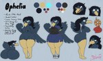 2018 5:3 absurd_res anthro avian beak big_breasts big_butt bird black_hair blue_body blue_eyes blue_feathers breasts butt charm clothed clothing corvid corvus_(genus) cowl crow curvy_figure dark_body dark_feathers english_text feathers feet female footwear front_view generation_2_pokemon genitals hair hi_res huge_butt long_hair looking_at_viewer looking_back miso_souperstar model_sheet murkrow nintendo nipples nude off/on open_mouth ophelia_(miso_souperstar) oscine pallet passerine pokemon pokemon_(species) pokemorph ponytail presenting presenting_hindquarters pussy rear_view shoes short_stack side_view smile sneakers solo talons text thick_thighs thief toes unimpressed voluptuous wide_hips yellow_beak