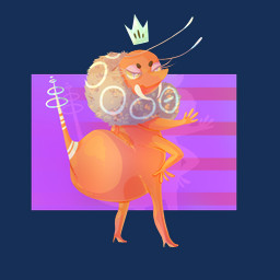 3_fingers 4_arms accessory angry antennae_(anatomy) anthro arthropod_abdomen big_butt biped brown_body brown_fur butt butt_focus clothing crown eyelashes eyeshadow fangs female fingers footwear frown fur furgonomics grumpy half-closed_eyes hand_on_hip headgear high_heels long_eyelashes looking_at_viewer looking_back makeup mandibles multi_arm multi_limb multicolored_body multicolored_fur multicolored_skin narrowed_eyes orange_body orange_skin overweight overweight_anthro overweight_female pink_background pointy_nose pseudo_clothing pupils purple_background queen rear_view royalty sabertooth_(anatomy) shoes simple_background solo spots standing stinger stripes tail tail_accessory tailband teeth transparent_background two_tone_body two_tone_fur two_tone_skin white_body white_eyes white_fur white_pupils white_skin white_spots white_stripes yellow_sclera auriole arthropod blattodean insect termite termite_queen 1:1 2015 alpha_channel digital_media_(artwork) full-length_portrait lineless portrait