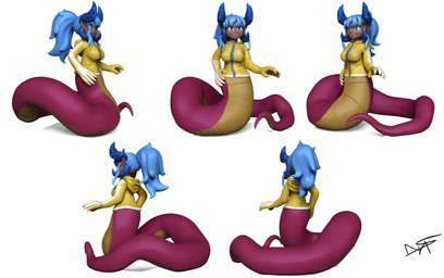 apode big_breasts breasts clothed clothing female hair legless sculpture serpentine simple_background smile solo split_form teeth white_background guayabajava animal_humanoid draconcopode humanoid lamia reptile reptile_humanoid scalie scalie_humanoid snake snake_humanoid 3d_(artwork) digital_media_(artwork) hi_res