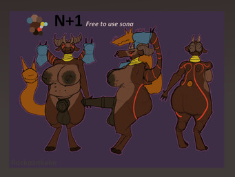 3_heads animal_genitalia animal_penis anthro bangle big_breasts breasts brown_body brown_fur equine_genitalia equine_penis fur genitals gynomorph herm hooves intersex jewelry looking_at_viewer markings mismatched_animal_genitalia mismatched_animal_penis mismatched_genitalia mismatched_penis multi_head multi_nipple nipple_piercing nipples penis piercing simple_background slightly_chubby solo tail tail_mouth text thick_thighs tribal tribal_markings unusual_anatomy unusual_tail rockpankake n+1 bovid caprine goat mammal 2025 4:3 digital_media_(artwork) english_text hi_res model_sheet