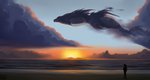 ambiguous_gender beach cloud duo sea seaside sky sunset water juliantheturtle monster absurd_res hi_res