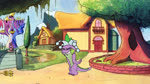 building castle crown feral headgear house humor male outside plant scales sky solo tail tree water anontheanon friendship_is_magic hasbro my_little_pony mythology spike_(mlp) twilight_scepter_(mlp) dragon mythological_creature mythological_scalie reptile scalie 16:9 2019 animated frame_by_frame hi_res short_playtime sound webm widescreen