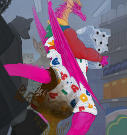 accident anthro back_wings bodily_fluids clothing diaper diaper_blowout feces feces_blowout genital_fluids group holding_object humiliation male oblivious onesie onomatopoeia pink_body pink_scales public public_humiliation pupils red_sclera scales slit_pupils soiled_diaper soiling solo solo_focus sound_effects stained_clothing store text toilet_paper unclean_diaper urine urine_stream used_diaper wetting wings yellow_eyes stinkybuns mythology dragon mythological_creature mythological_scalie scalie 2025 hi_res
