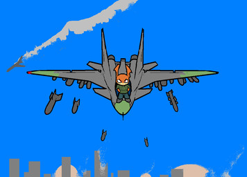 aircraft airplane bandai bomb darkdoomer digimon explosion fighter jet missile patachu patamon 

Rating: Safe 
Score: 1 
User: Arcturus 
Date: October 13, 2009