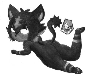 anthro bangs black_body black_fur butt cat_tail eyebrows female fur multicolored_body multicolored_fur nude pupils red_body red_fur slit_pupils solo tail tail_tuft thick_eyebrows tuft two_tone_body two_tone_fur efradraws nintendo pokemon brian_(efradraws) linda_(efradraws) braixen felid feline felis generation_6_pokemon generation_7_pokemon litten mammal pokemon_(species) absurd_res graphite_(artwork) hi_res monochrome sketch traditional_media_(artwork)