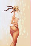 anthro breasts butt female hair horn long_neck looking_at_viewer nipples nude solo girlwithdrill disney zootopia gazelle_(zootopia) antelope bovid gazelle mammal 2020 hi_res